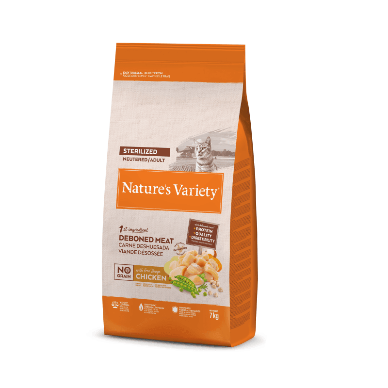 Nature's Variety Cat No Graın Ster. Free Range Chıcken 7kg