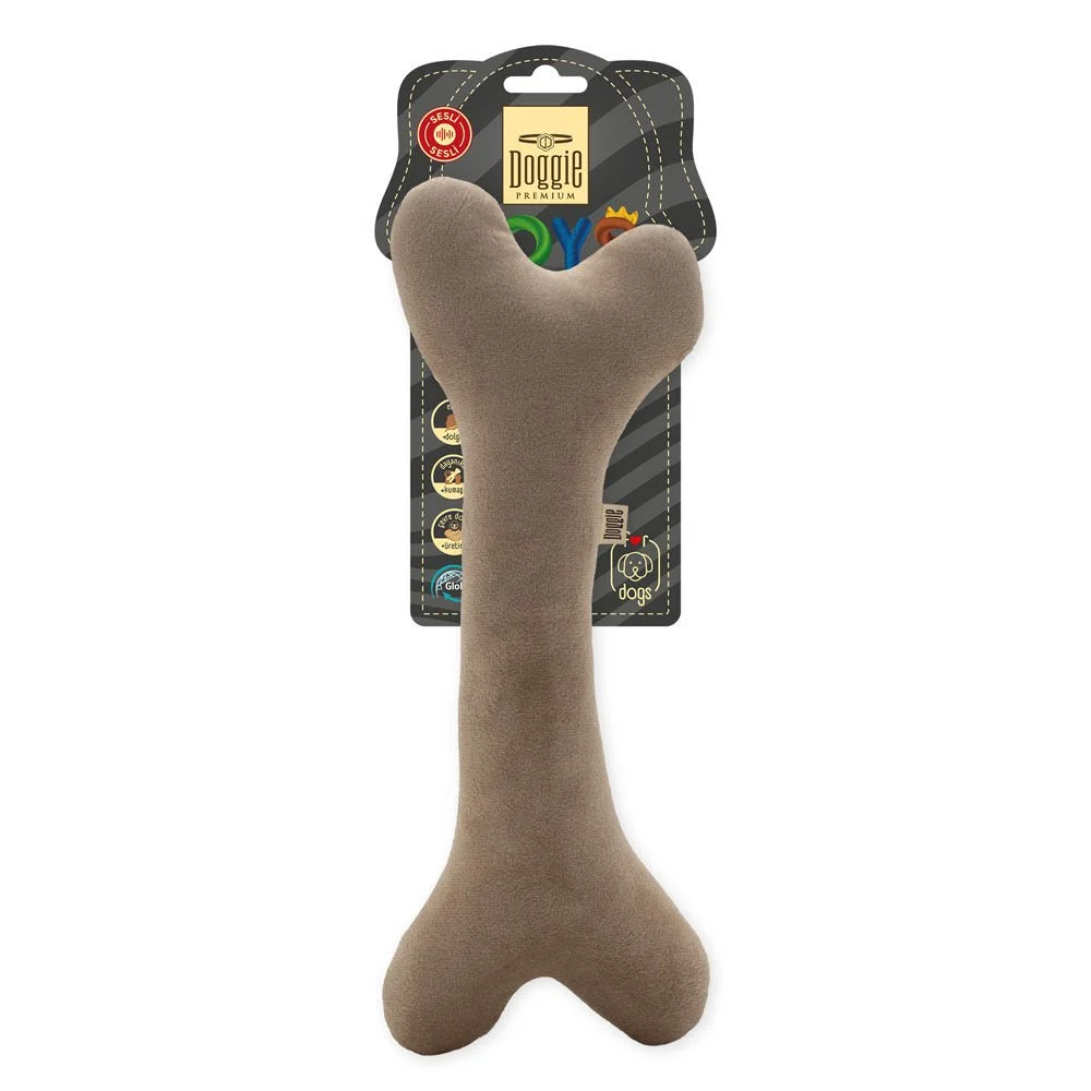 Doggie Peluş Kemik Figürlü Köpek Oyuncağı 28 cm