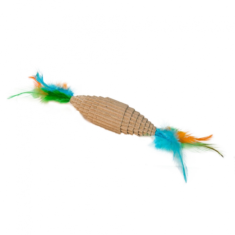 Eastland Karton Tüylü Kedi Oyuncagı 10x3 Cm